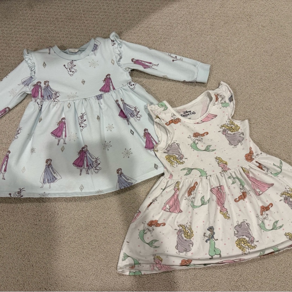 Disney Frozen and Princess Dresses - Blue and White